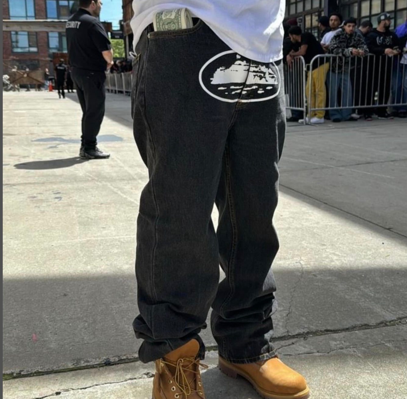 Corteiz Alcatraz Baggy Jeans black