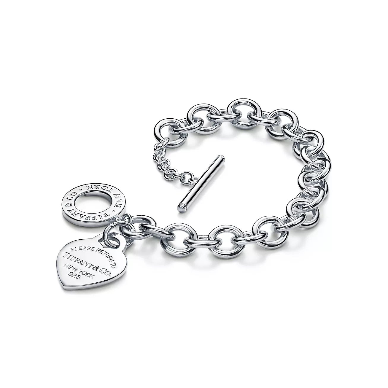 Heart Tag Toggle Bracelet