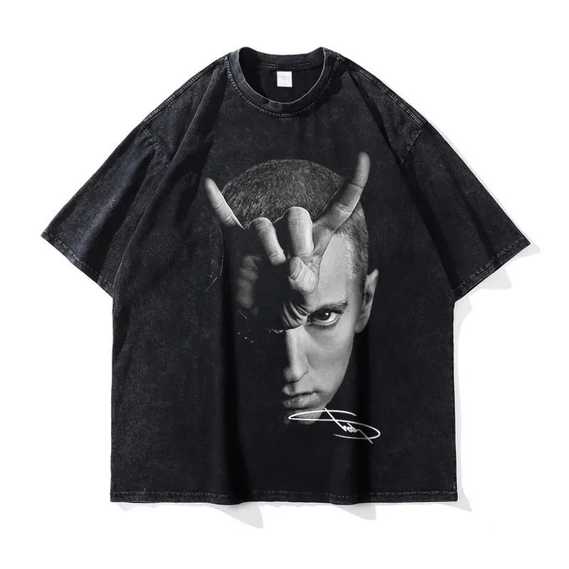 T-Shirt Eminem Bloody Horror Noir - Officiel 100% Coton Homme XL