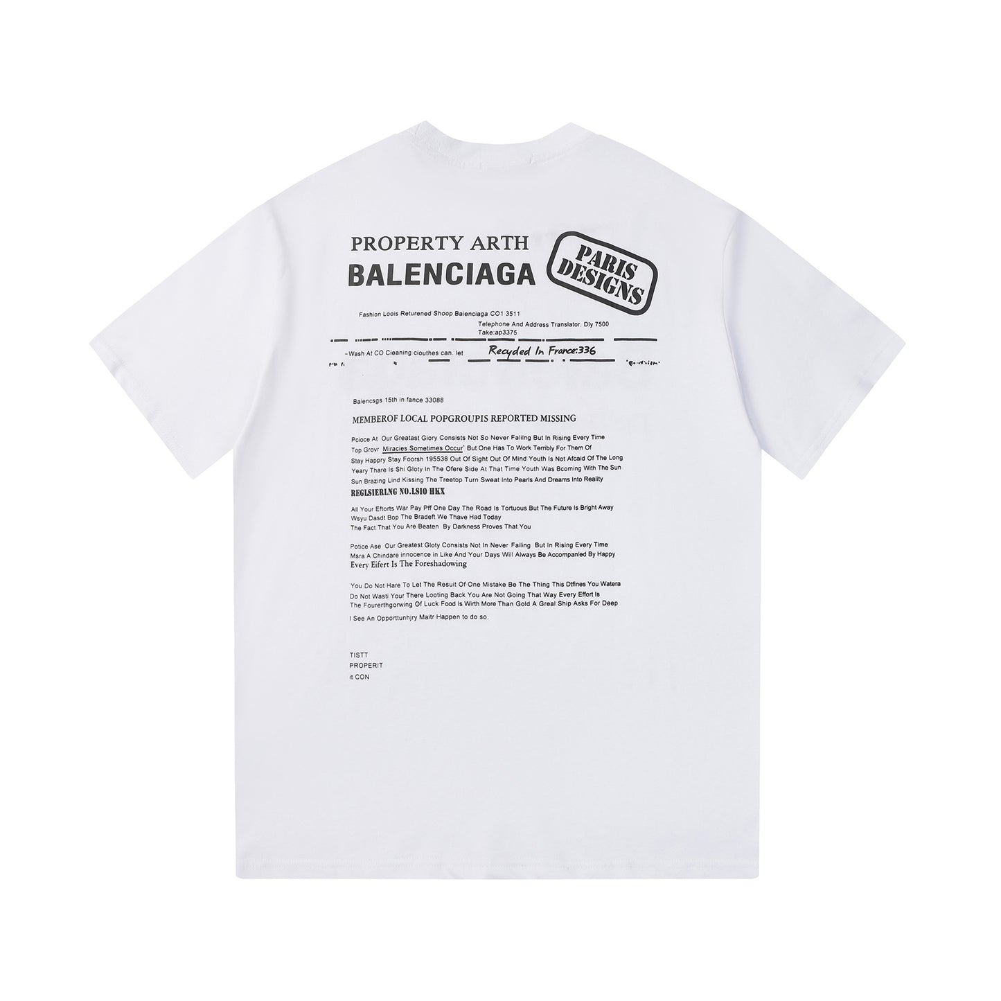 TSHIRT BALENCIAGA DESING PARIS