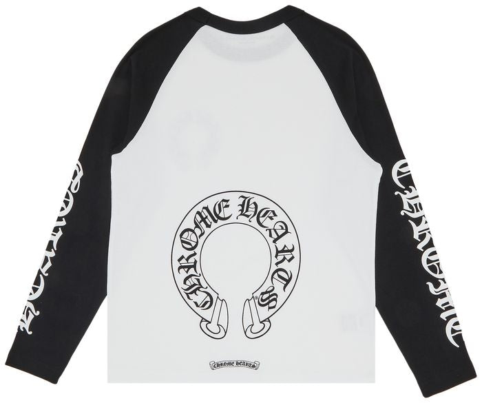 CHROMEHEARTS LONG SLEEVE BASEBALL TEE
