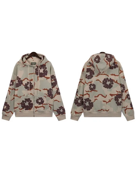 DENIM TEARS WREATH ZIP CAMO