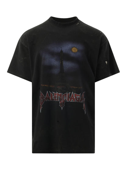 BALENCIAGA PARIS MOON DOWN TEE