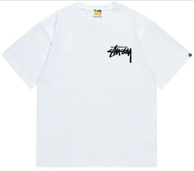 BAPE X STUSSY WHITE TSHIRT