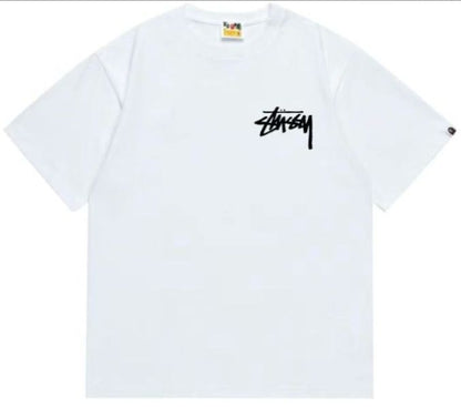 BAPE X STUSSY WHITE TSHIRT