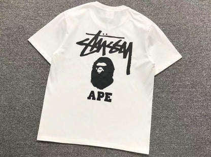 STUSSY X BAPE TSHIRT