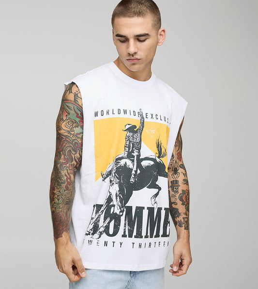 BoohooMAN Regular Fit Homme Western Graphic T-Shirt