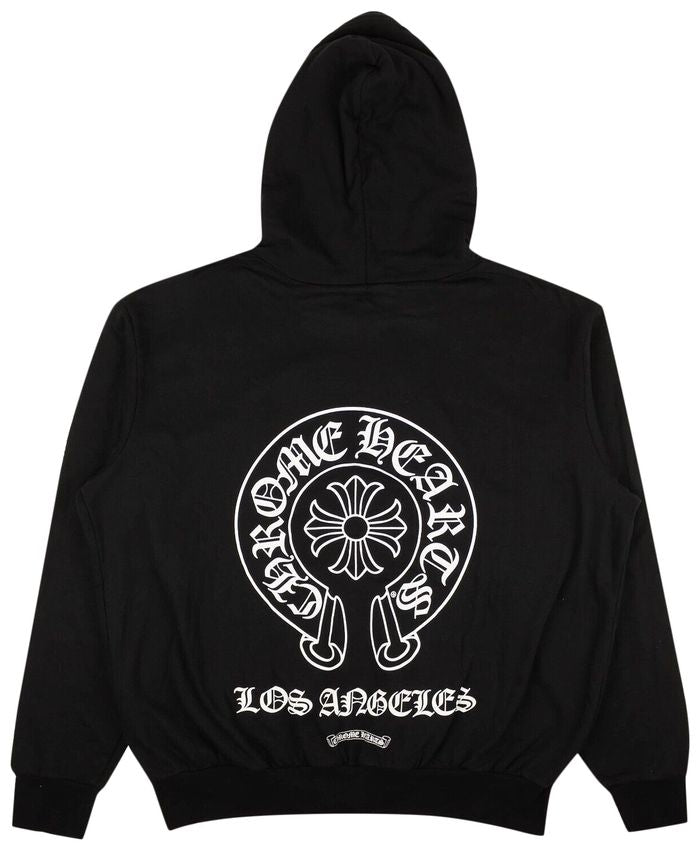 Chrome Hearts Los Angeles Zip-Up Hoodie Sweatshirt 'Black'