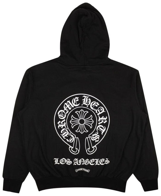 Chrome Hearts Los Angeles Zip-Up Hoodie Sweatshirt 'Black'