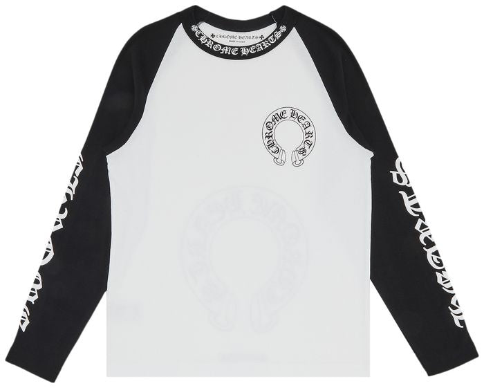 CHROMEHEARTS LONG SLEEVE BASEBALL TEE