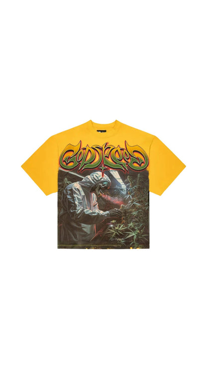 GODSPEED GRAPHIC ITS LEGALIZED TEE YELLOW