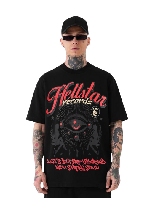 HELLSTAR EYE RECORDS TSHIRT BLACK