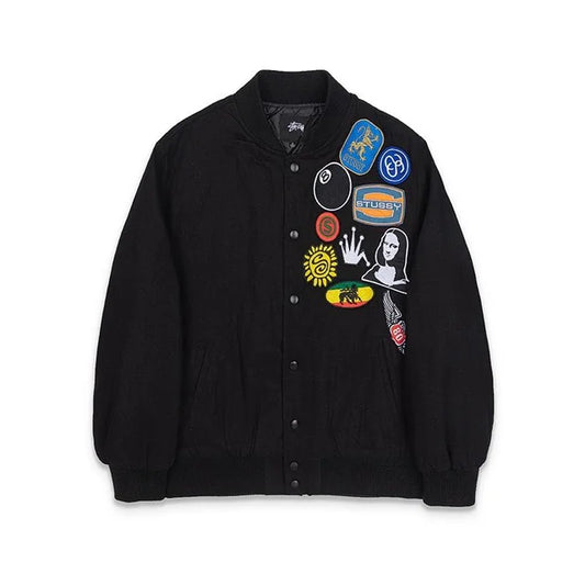 STUSSY PATCH STADIUM JACKET