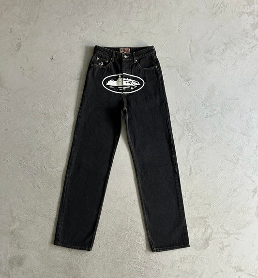 Corteiz Alcatraz Baggy Jeans black