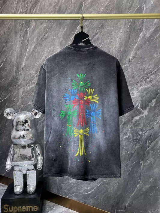 CHROMEHEARTS FADE BLACK COLORS TEE