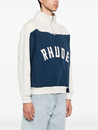 RHUDE Contrast Varsity cotton sweatshirt