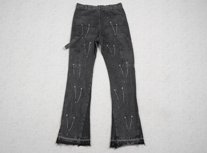 GALLERY DEPT FLARED GREY JEANS
