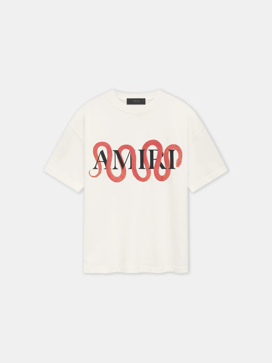AMIRI SNAKE TSHIRT WHITE
