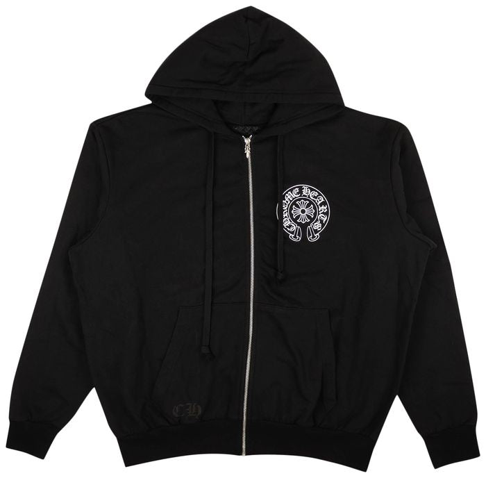 Chrome Hearts Los Angeles Zip-Up Hoodie Sweatshirt 'Black'