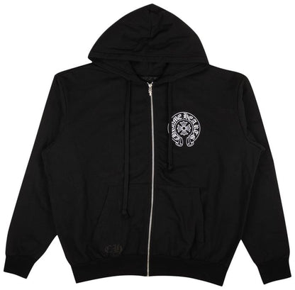 Chrome Hearts Los Angeles Zip-Up Hoodie Sweatshirt 'Black'
