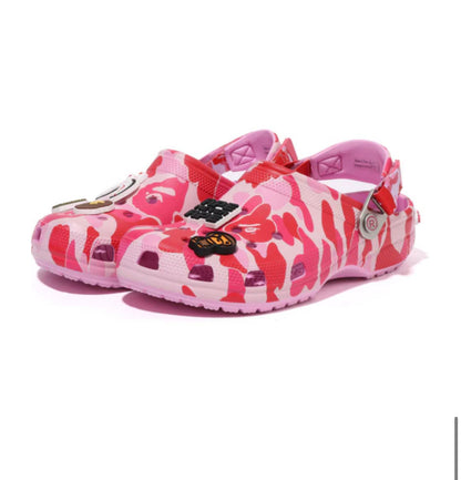 CROCS X BAPE PINK CAMO