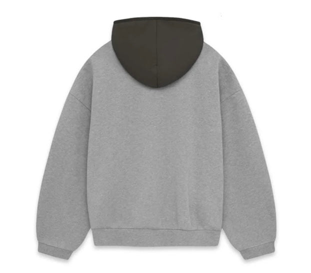Fear of God Essentials Nylon Fleece Hoodie 'Dark Heather Oatmeal/I