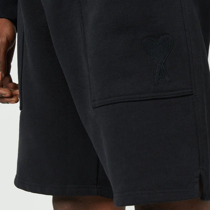 AMI Men's De Coeur Track Shorts - Black