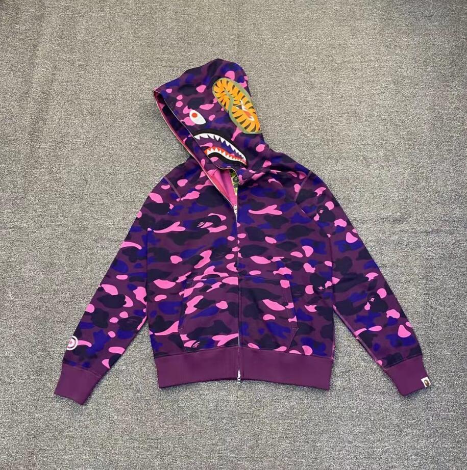 PURPLE A BATHING APE SHAK ZII HOODIE