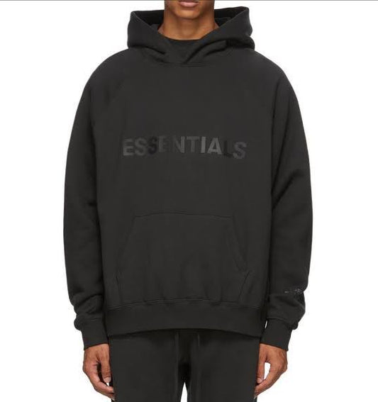 ESSENTIALS BLACK HOODIE